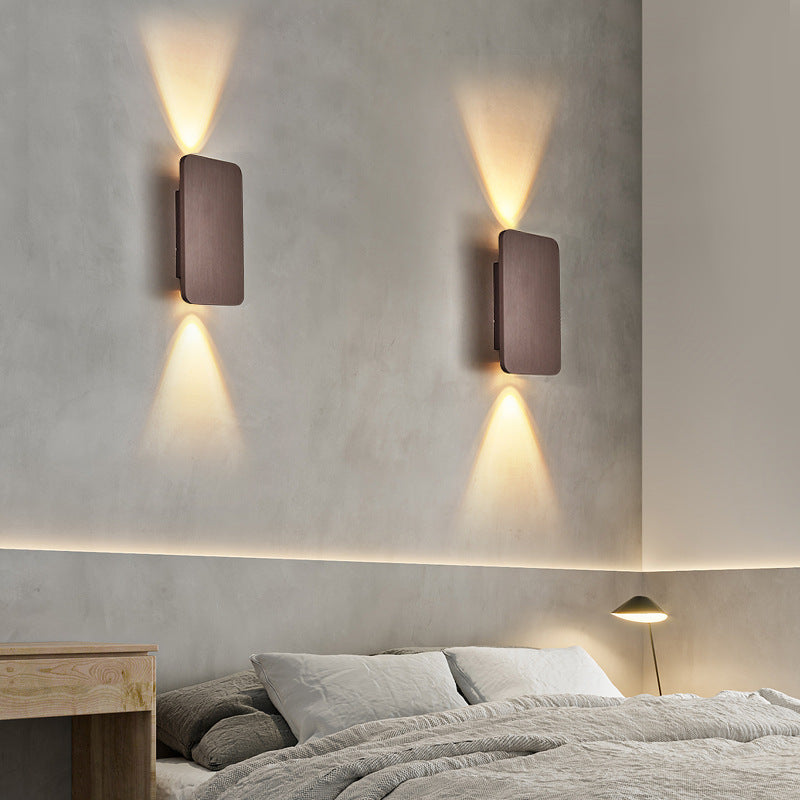 Innenwandlampe Modern Rechteckig 2-flammig Wohnzimmer Schlafzimmer