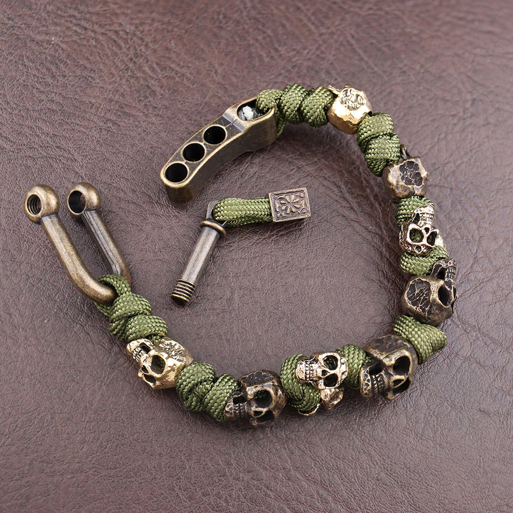Skull-Armband Herren Verstellbar Casual