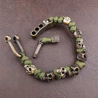 Skull-Armband Herren Verstellbar Casual