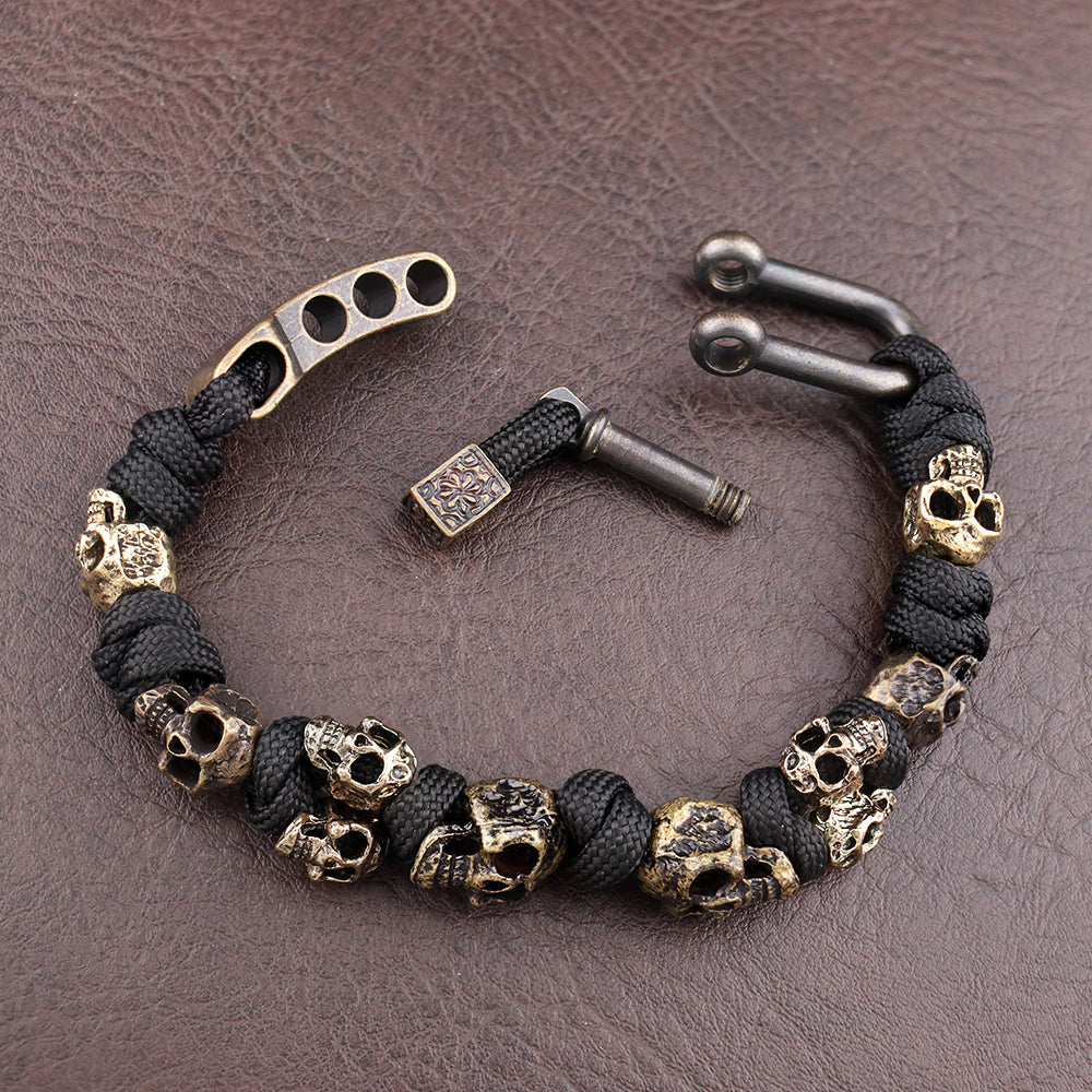 Skull-Armband Herren Verstellbar Casual
