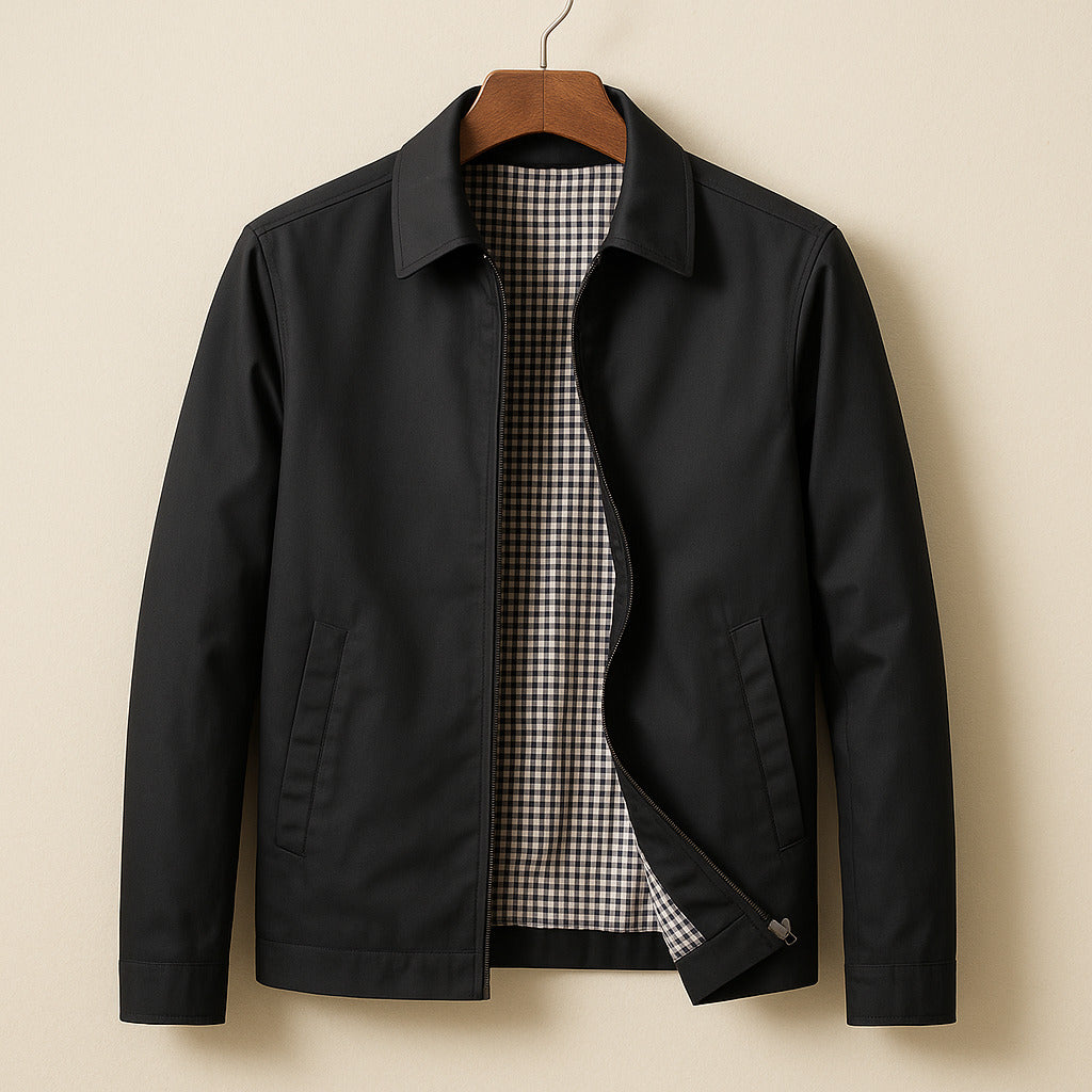 Leichte Herrenjacke Slim Fit Freizeit Windschutz