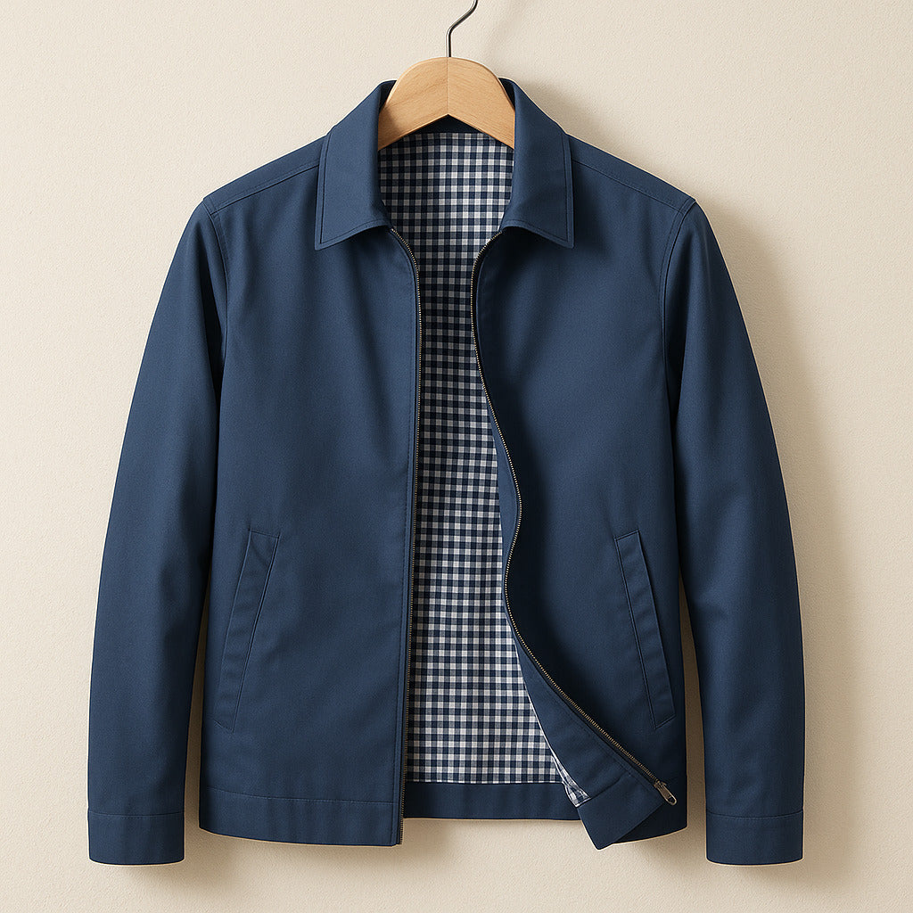 Leichte Herrenjacke Slim Fit Freizeit Windschutz