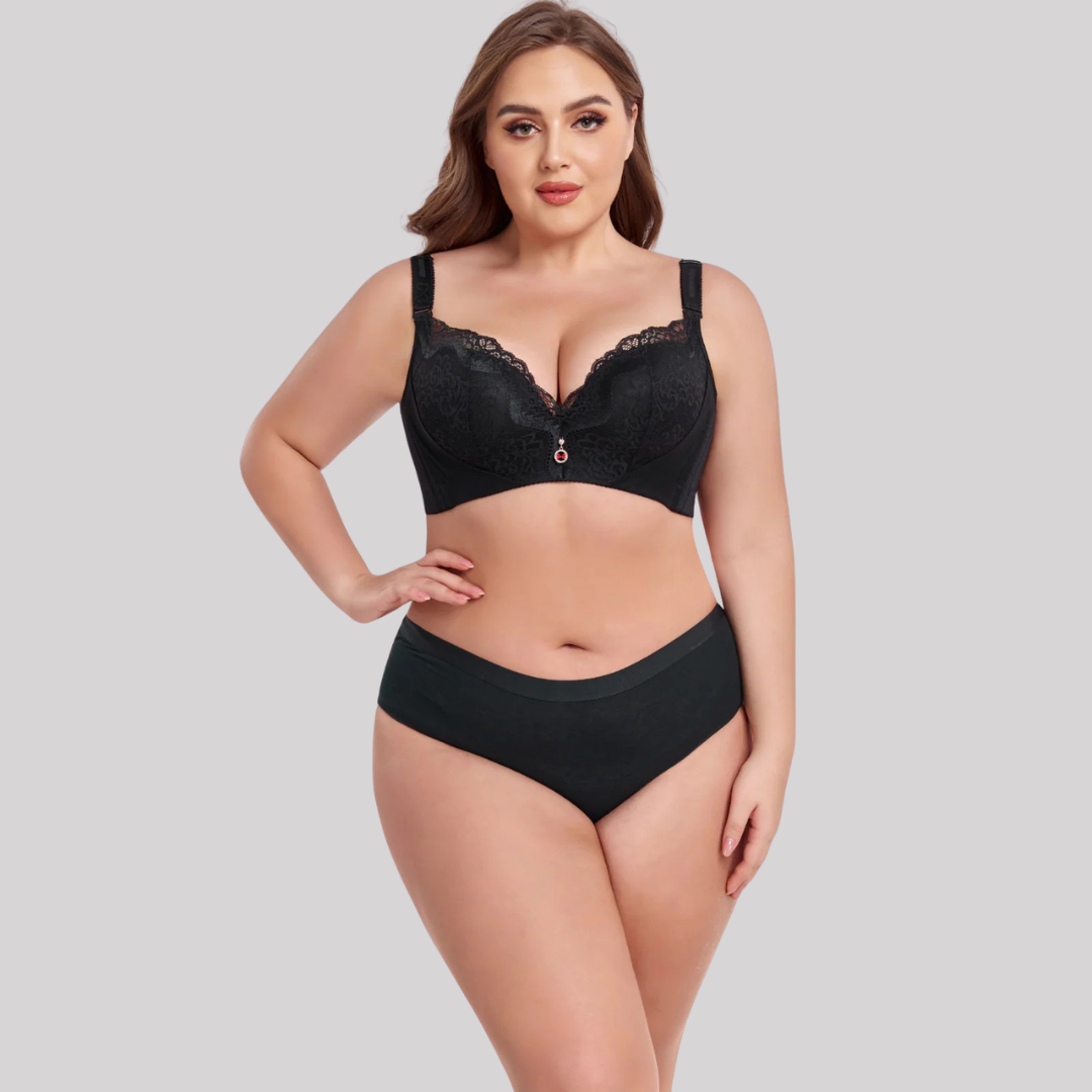 Damen Push-up BH Spitze Eleganter Komfort Alltag