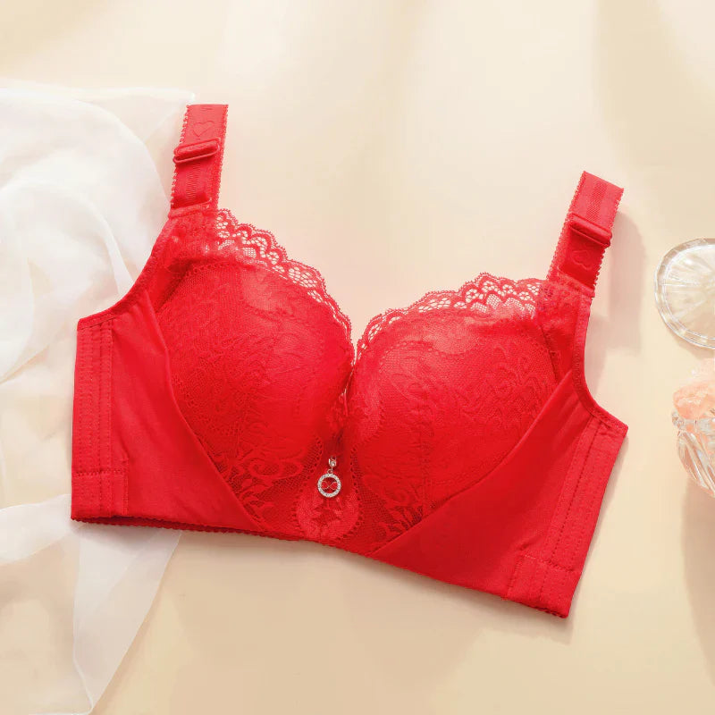 Damen Push-up BH Spitze Eleganter Komfort Alltag