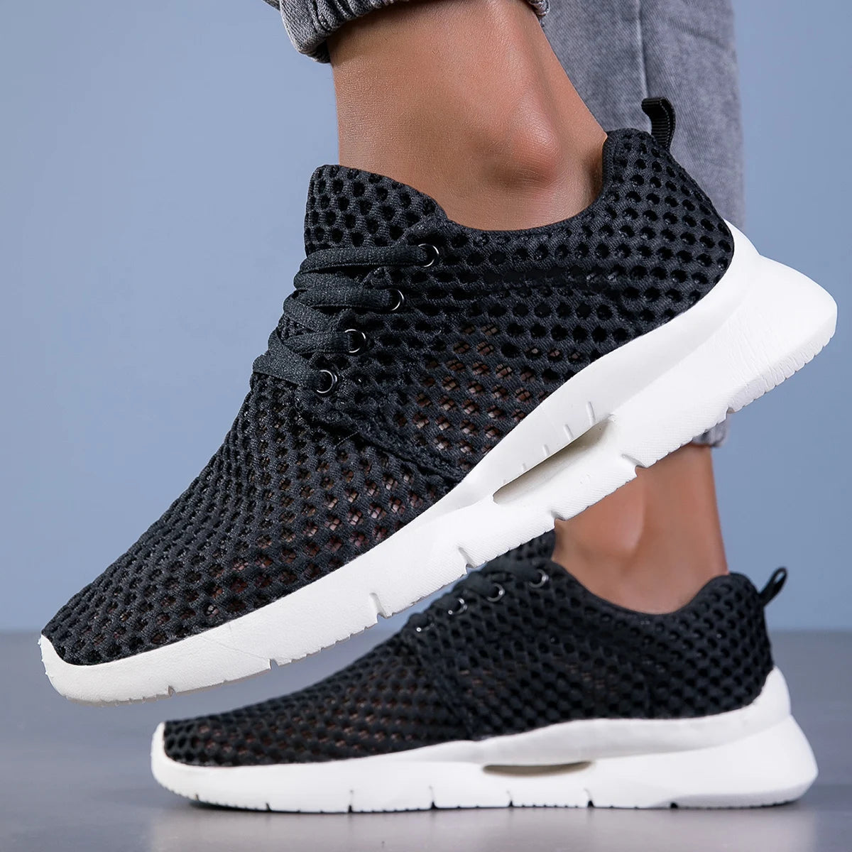 Sneaker Herren Atmungsaktiv Mesh Freizeit Komfort