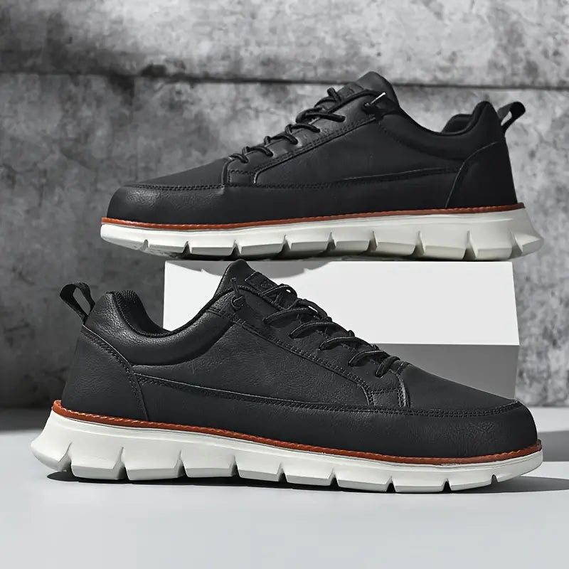 Veganes Leder Sneakers Herren Relaxed Fit Freizeit