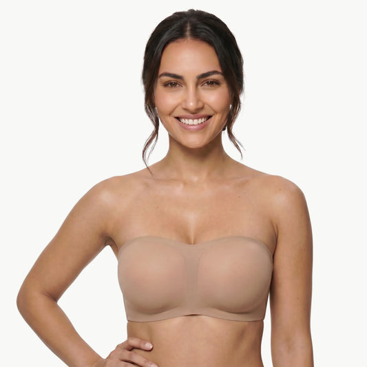 Damen trägerloser Push-up-BH unsichtbar komfortabel