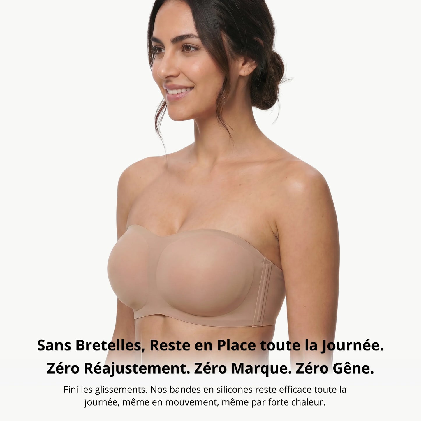 Trägerloser BH Damen Komfortabler Bügelloser Push-up Alltag