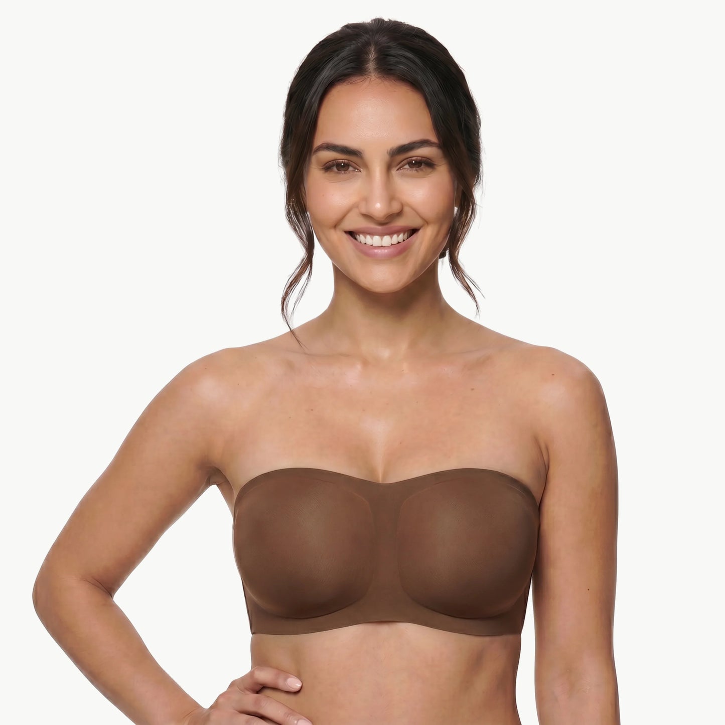 Trägerloser BH Damen Komfortabler Bügelloser Push-up Alltag