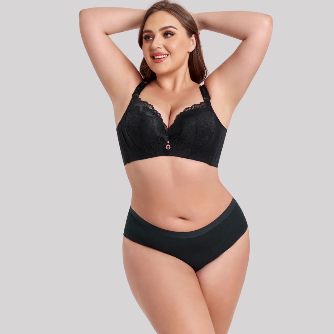 Damen Push-up BH Spitze Eleganter Komfort Alltag