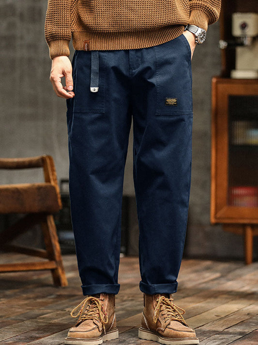 Utility-Hose Herren Relaxed Fit Casual Vintage-Stil