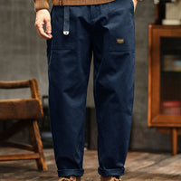 Utility-Hose Herren Relaxed Fit Casual Vintage-Stil