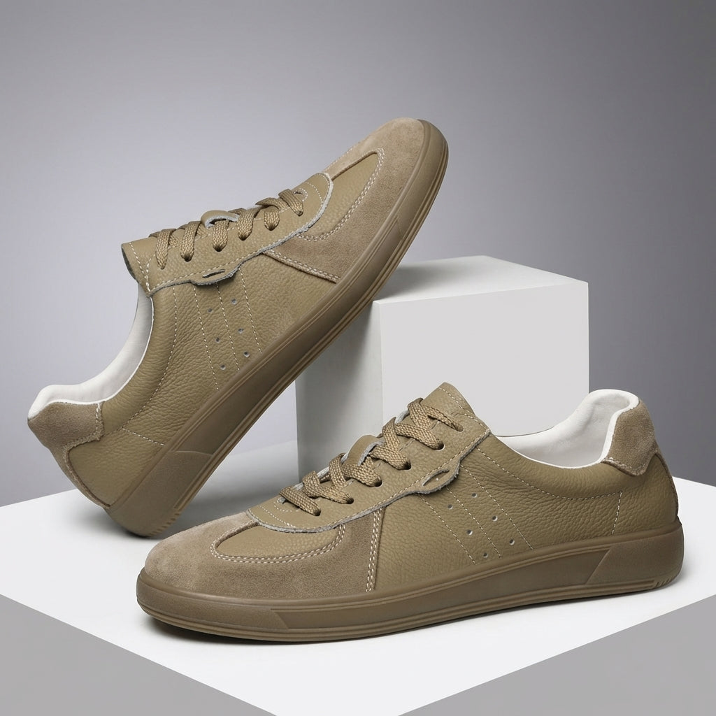 Sneaker Herren Slim Fit Casual aus veganem Leder