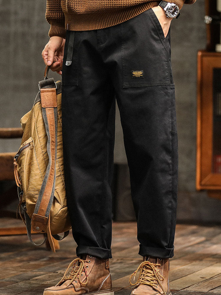 Utility-Hose Herren Relaxed Fit Casual Vintage-Stil