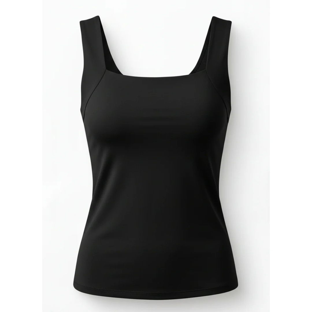 Damen Tanktop mit integriertem Sport-BH Regular Fit Freizeit