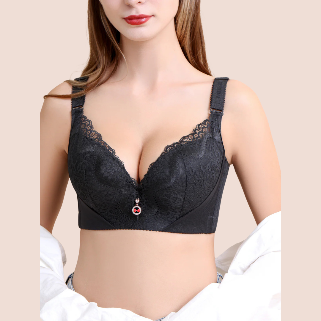 Damen Push-up BH Spitze Eleganter Komfort Alltag