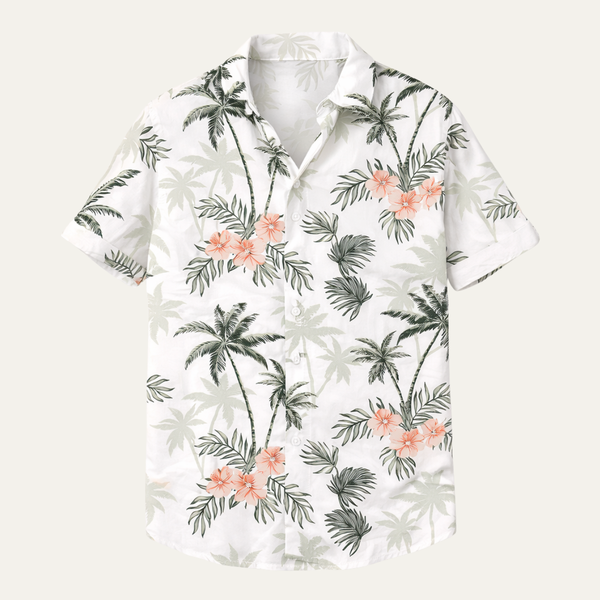 Das Cotswolds Herren Kurzarmhemd mit Palmenprint