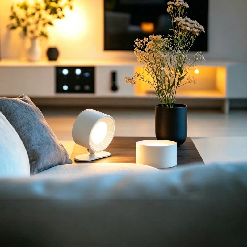 Kabellose USB-Wandleuchte mit EasyStick Montage Minimalistisch