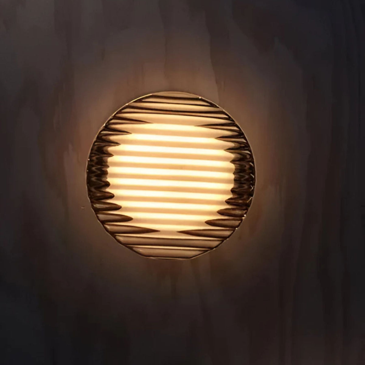 Wandleuchte Minimalistisch Bernstein Glas Innen- und Außenbereich