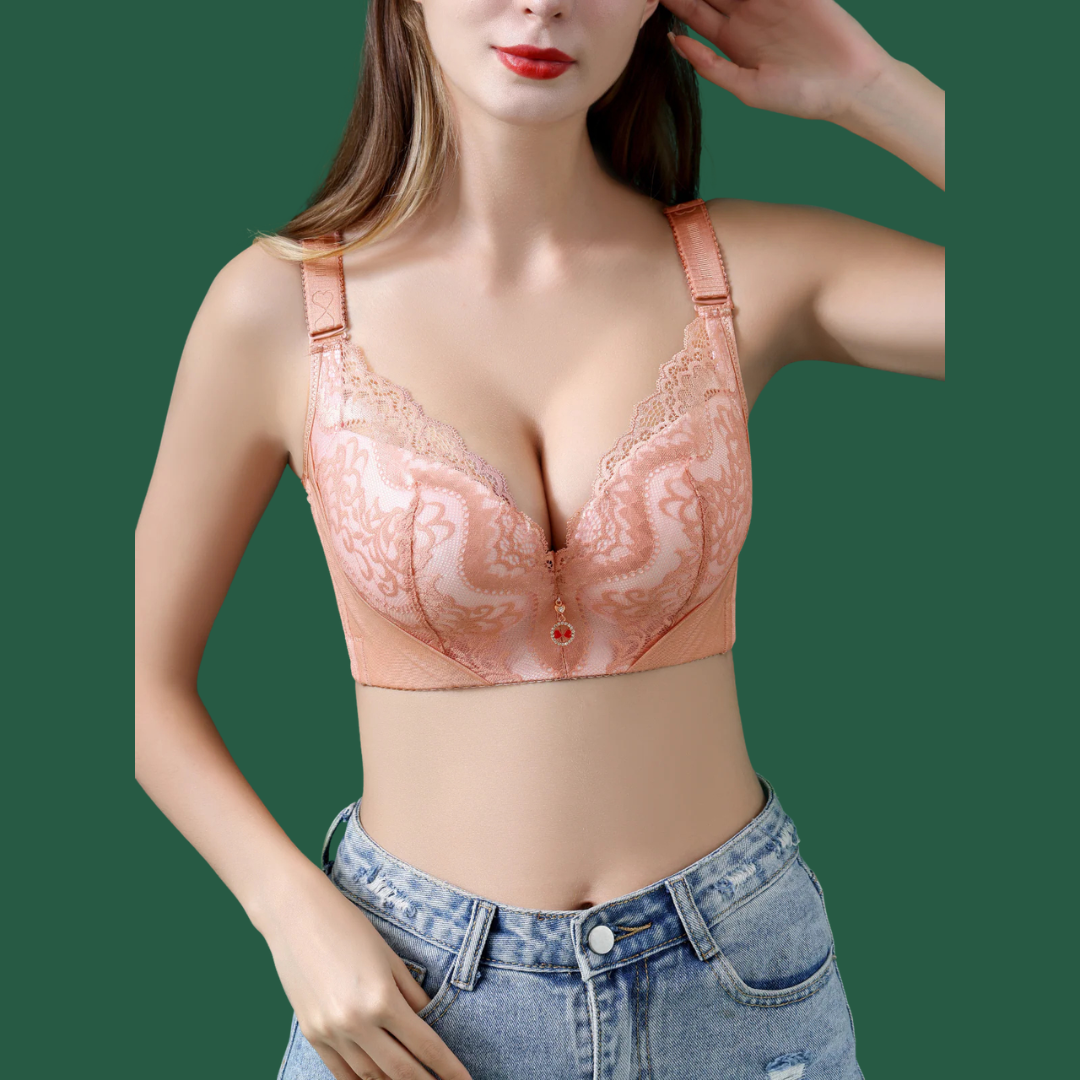 Damen Push-up BH Spitze Eleganter Komfort Alltag