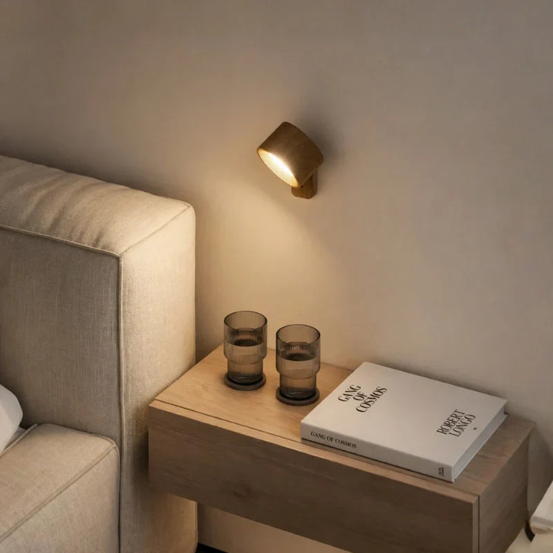 Kabellose USB-Wandleuchte mit EasyStick Montage Minimalistisch
