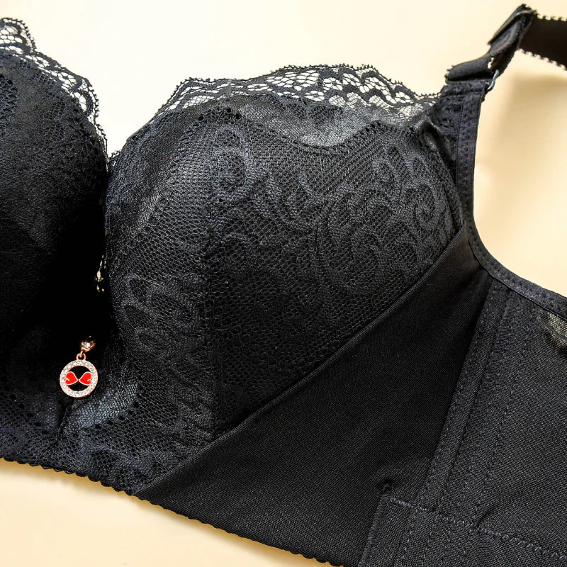 Damen Push-up BH Spitze Eleganter Komfort Alltag