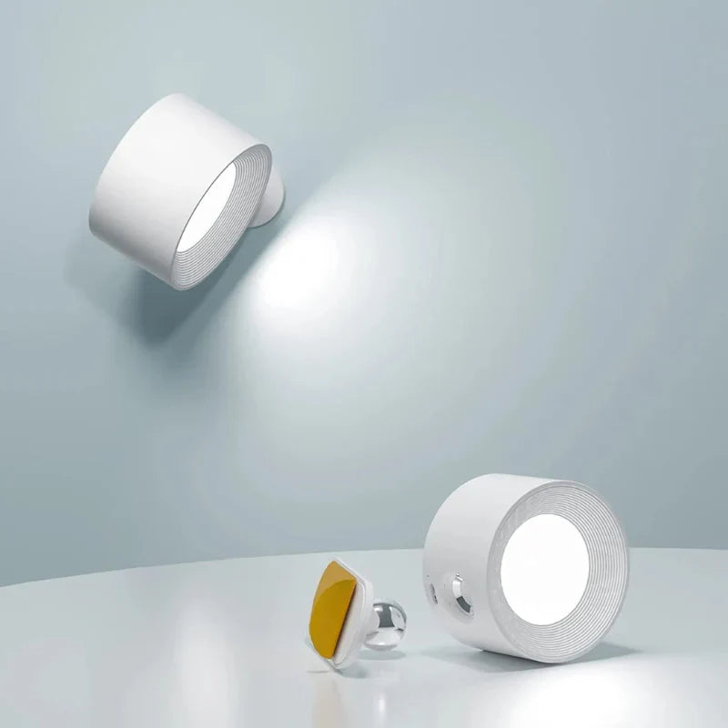 Kabellose USB-Wandleuchte mit EasyStick Montage Minimalistisch