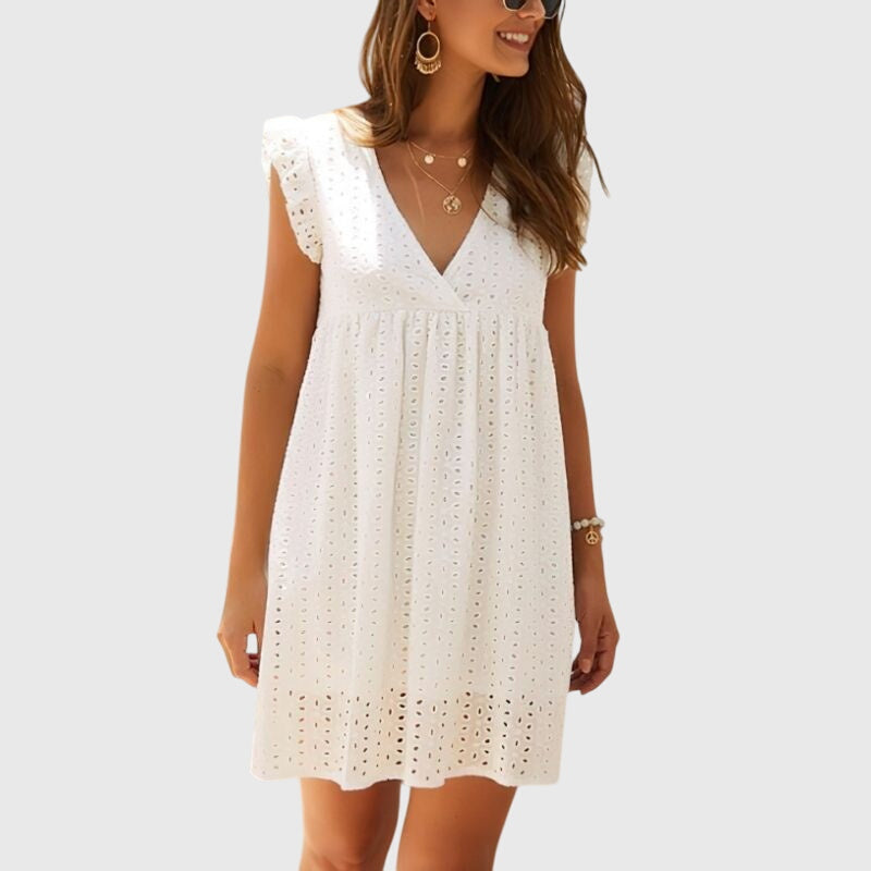 Damen Ärmelloses Mini-Kleid Relaxed Fit Casual Sommer