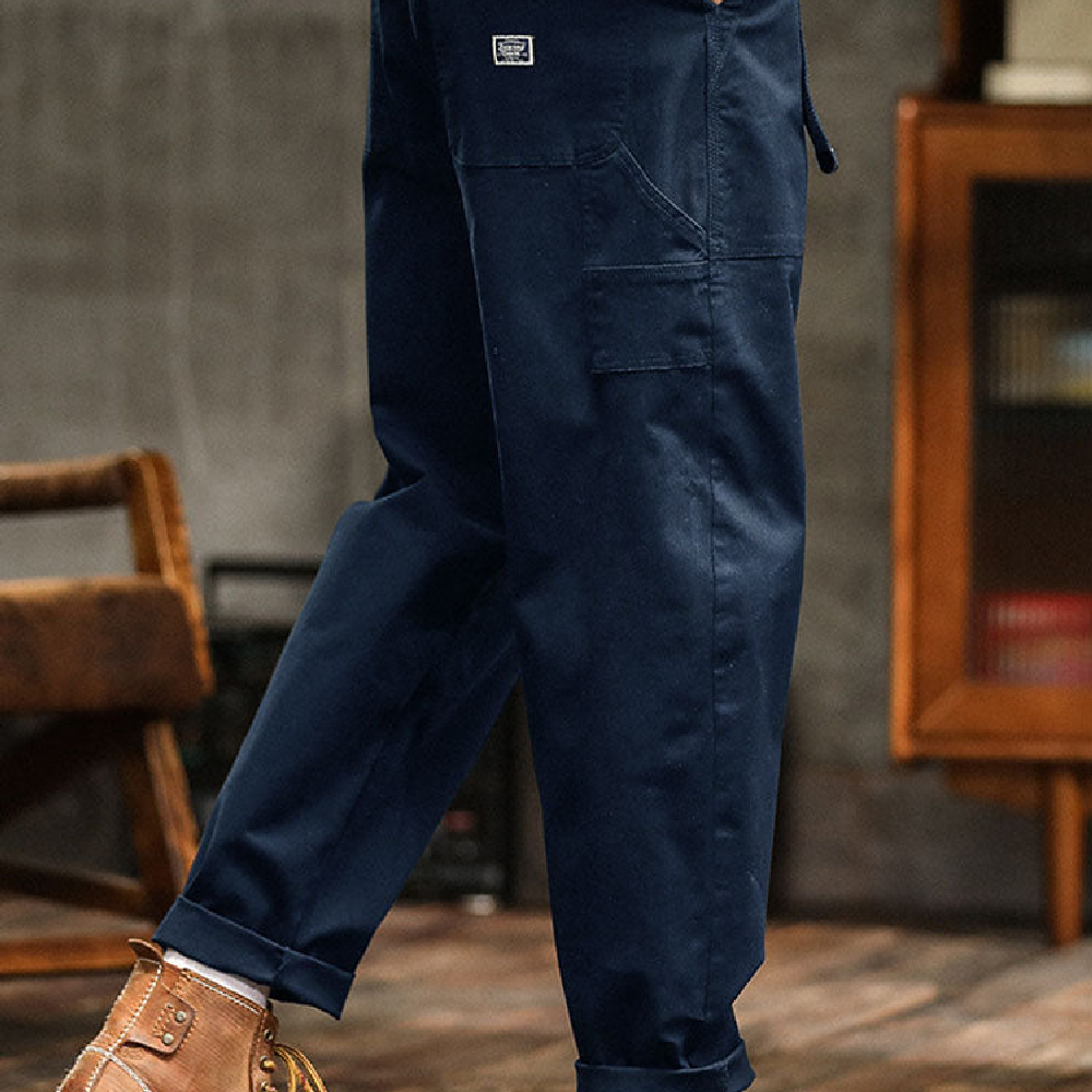 Utility-Hose Herren Relaxed Fit Casual Vintage-Stil