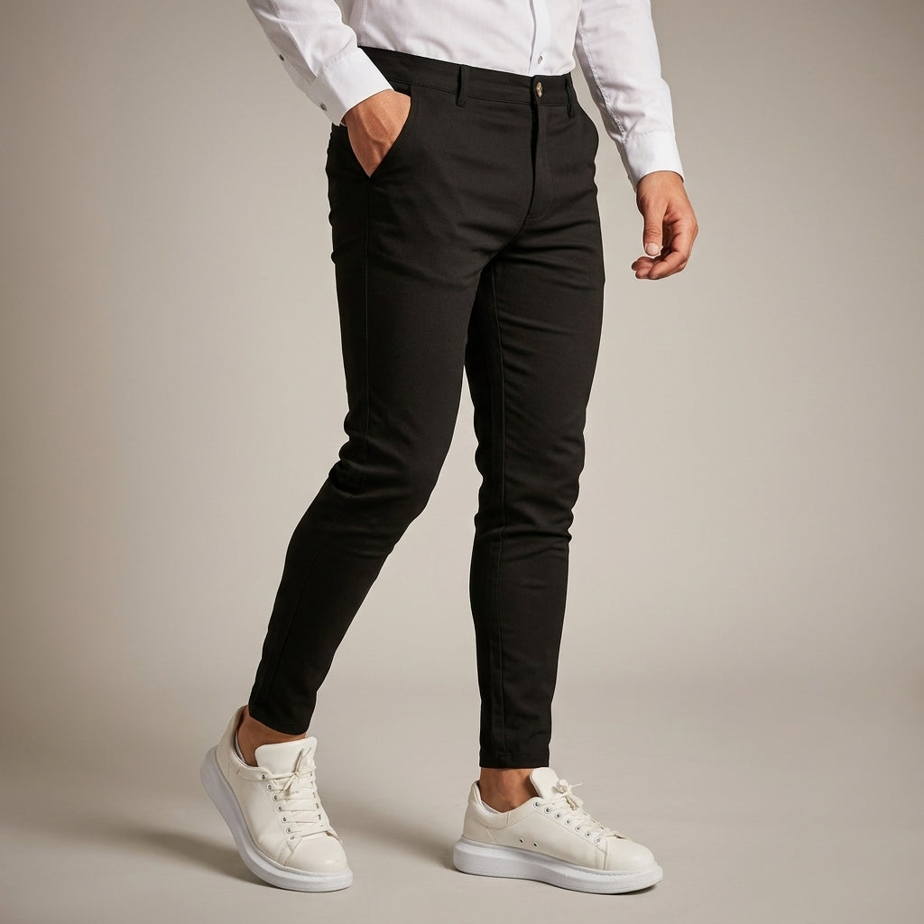 Herren Slim Fit Businesshose Elegant