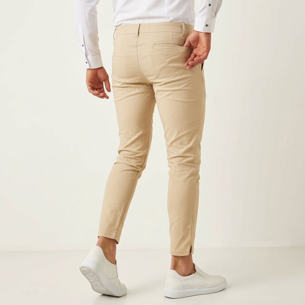 Herren Slim Fit Businesshose Elegant