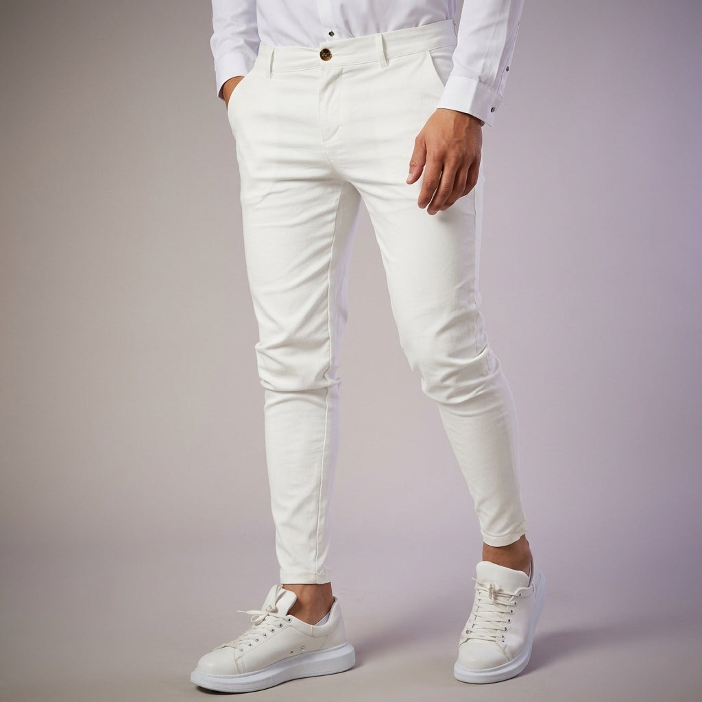 Herren Slim Fit Businesshose Elegant