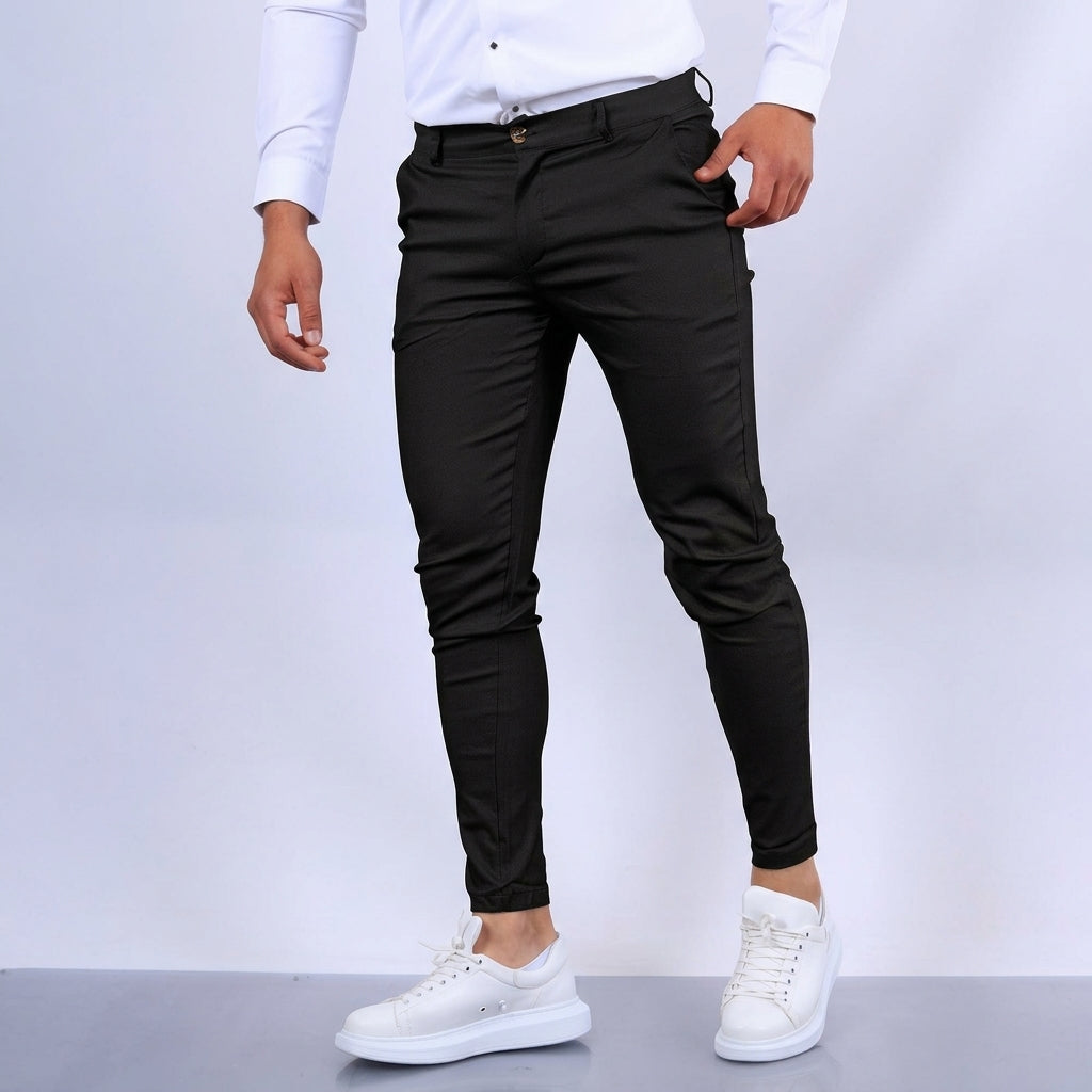 Herren Slim Fit Businesshose Elegant