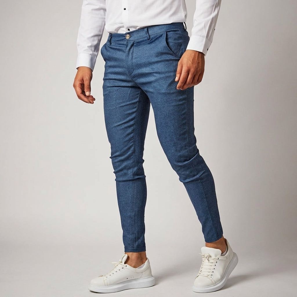 Herren Slim Fit Businesshose Elegant