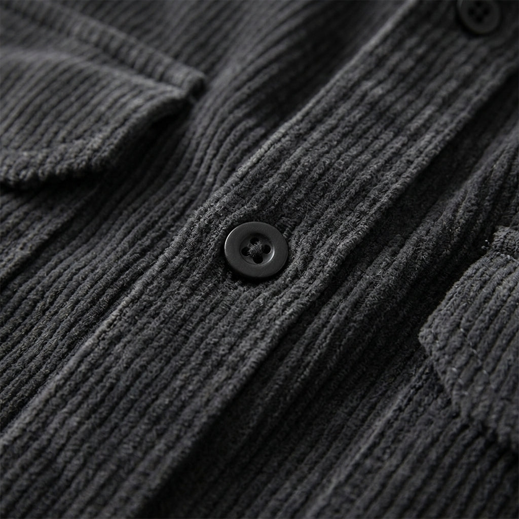 Herren Cord-Overshirt Regular Fit Freizeit