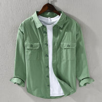 Overshirt Herren Slim Fit Casual Minimalistisch