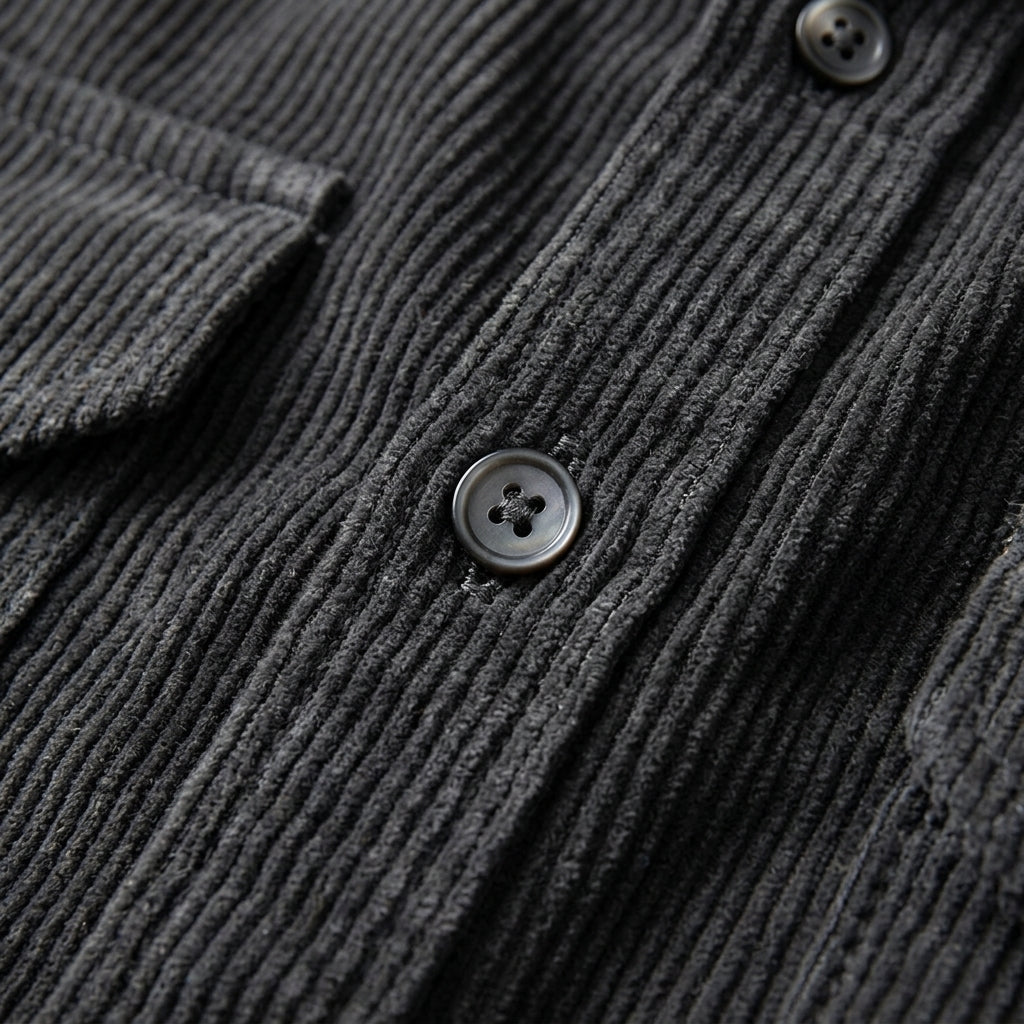 Herren Cord-Overshirt Regular Fit Freizeit