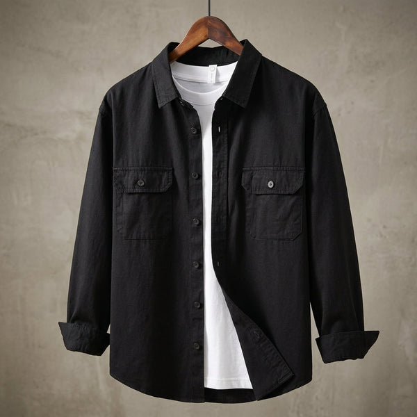 Overshirt Herren Slim Fit Casual Minimalistisch