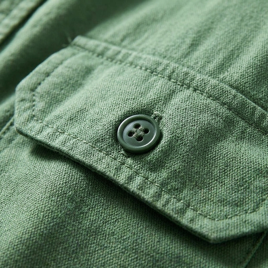 Overshirt Herren Slim Fit Casual Minimalistisch