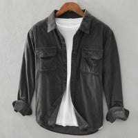 Herren Cord-Overshirt Regular Fit Freizeit
