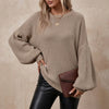 Damen Pullover Oversize Freizeit Beige