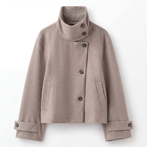 Damen Wolljacke Regular Fit Freizeit Elegant