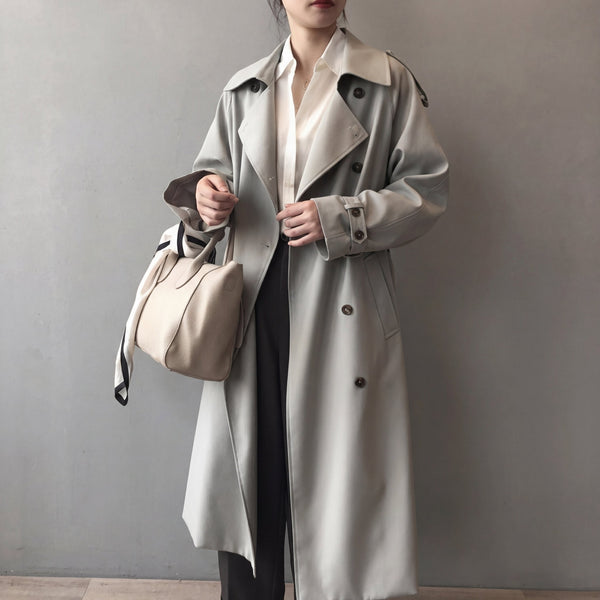 Damen Trenchcoat Regular Fit Freizeit Elegant