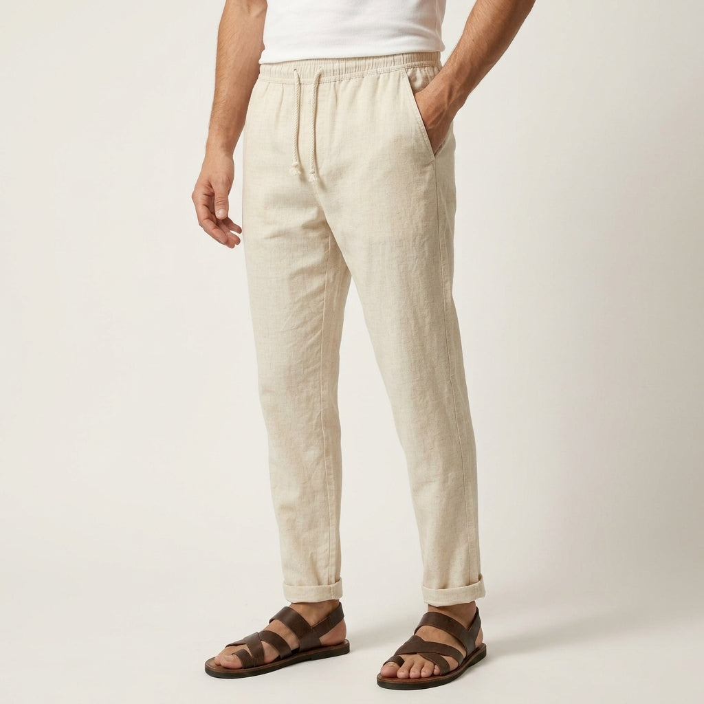 Hose Damen Relaxed Fit Freizeit Sommer