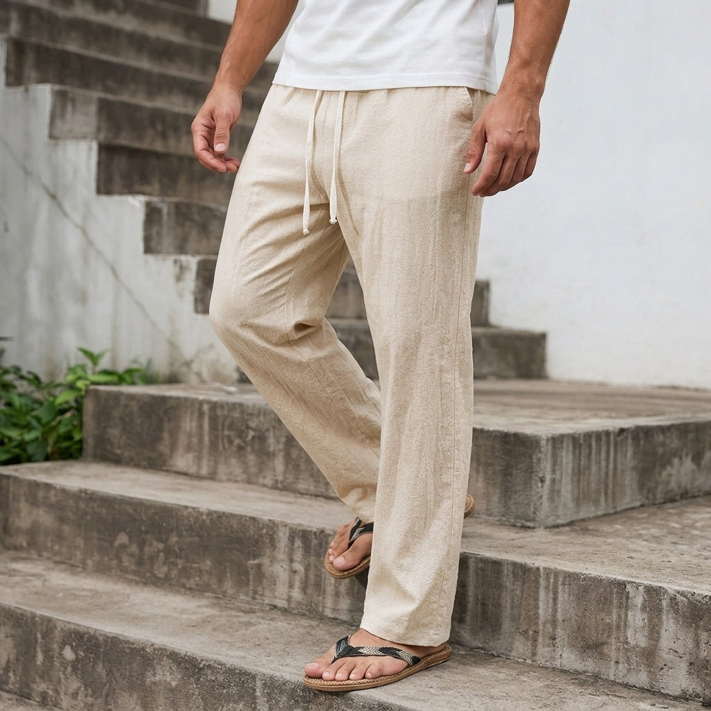 Hose Herren Regular Fit Freizeit Sommer