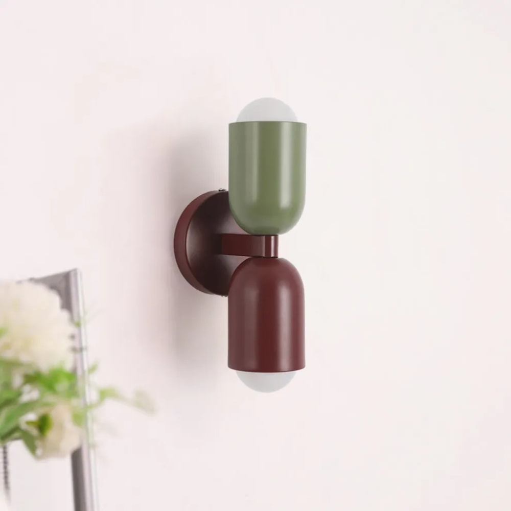 LED-Wandlampe Bauhaus Stil Doppelkupplung Wohnzimmer Flur