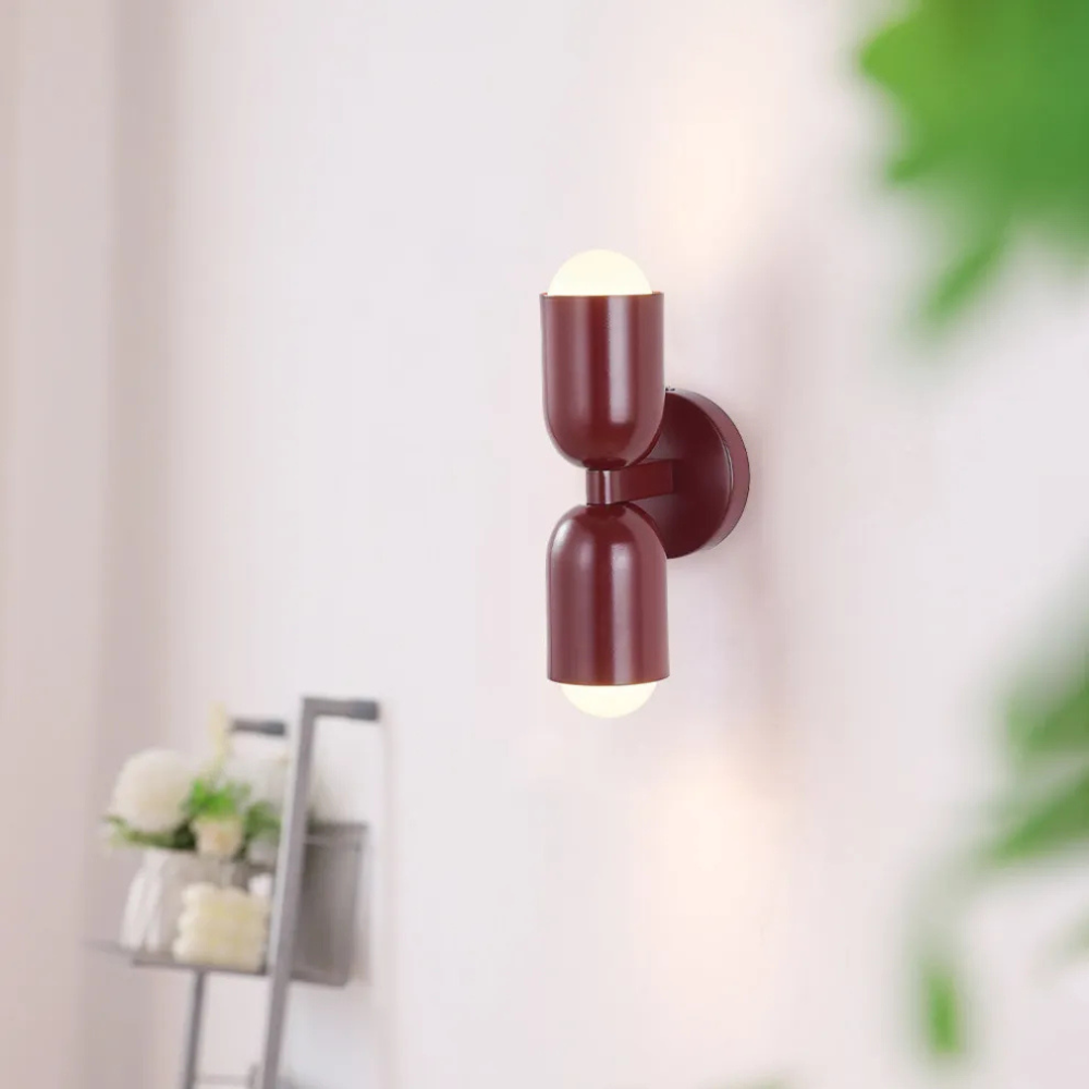 LED-Wandlampe Bauhaus Stil Doppelkupplung Wohnzimmer Flur