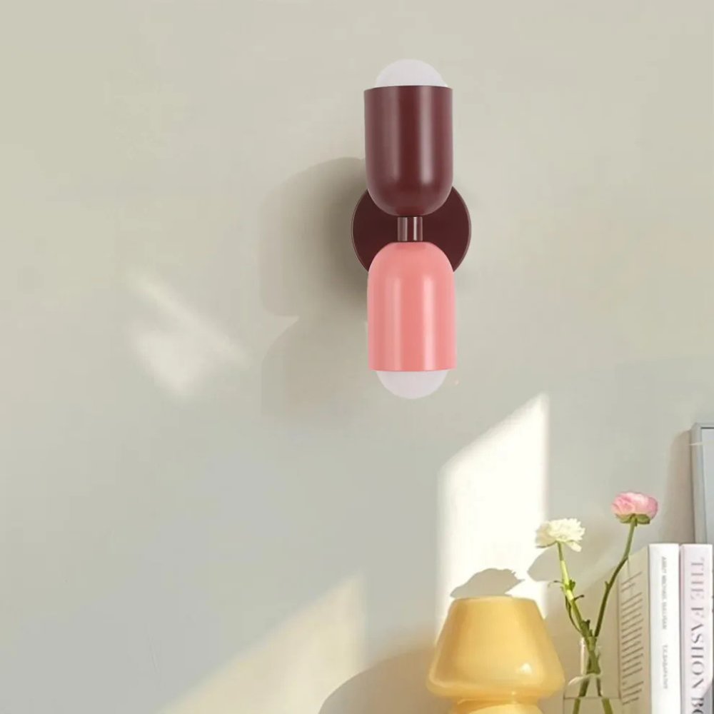 LED-Wandlampe Bauhaus Stil Doppelkupplung Wohnzimmer Flur