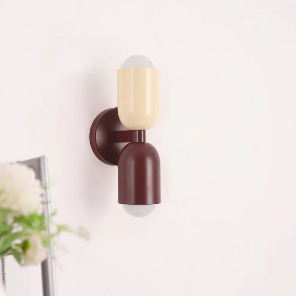LED-Wandlampe Bauhaus Stil Doppelkupplung Wohnzimmer Flur