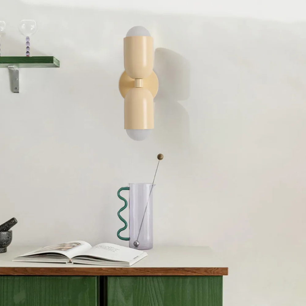 LED-Wandlampe Bauhaus Stil Doppelkupplung Wohnzimmer Flur